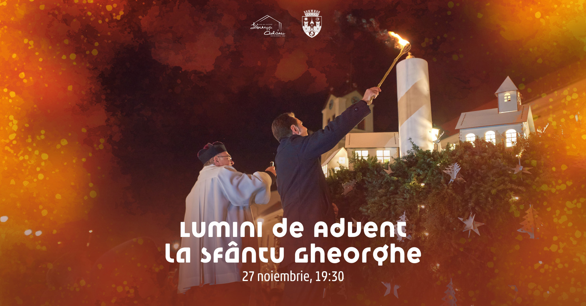 Primăria Sfântu Gheorghe vă invită la o sărbătoare a comunității: aprinderea primei lumânări de Advent în Piața Centrală
