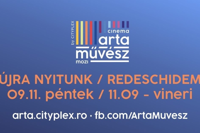 Cinema Arta by Cityplex se redeschide pe 11 septembrie